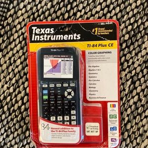 NEW never opened TI-84 Plus CE color graphing calculator